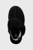 Шкіряні тапочки UGG Funkette колір чорний Шкіряні тапочки UGG Funkette колір чорний
