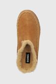 Замшеві тапочки Sorel Lanner Ridge колір коричневий