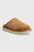 Замшеві тапочки UGG M Classic Slip-on колір коричневий