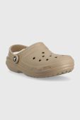 Тапочки Crocs Classic Lined Clog колір коричневий 203591 203591.2YB-MSHR.BONE Тапочки Crocs Classic Lined Clog колір коричневий 203591 203591.2YB-MSHR.BONE