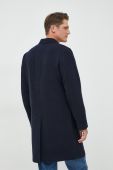 Пальто з домішкою вовни PS Paul Smith колір синій перехідний Пальто з домішкою вовни PS Paul Smith колір синій перехідний