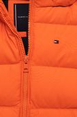 Дитяча двостороння пухова куртка Tommy Hilfiger колір помаранчевий Дитяча двостороння пухова куртка Tommy Hilfiger колір помаранчевий