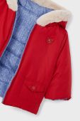 Дитяча двостороння куртка Mayoral Newborn колір червоний Дитяча двостороння куртка Mayoral Newborn колір червоний