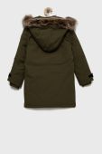 Дитяча пухова парка Guess колір зелений Дитяча пухова парка Guess колір зелений