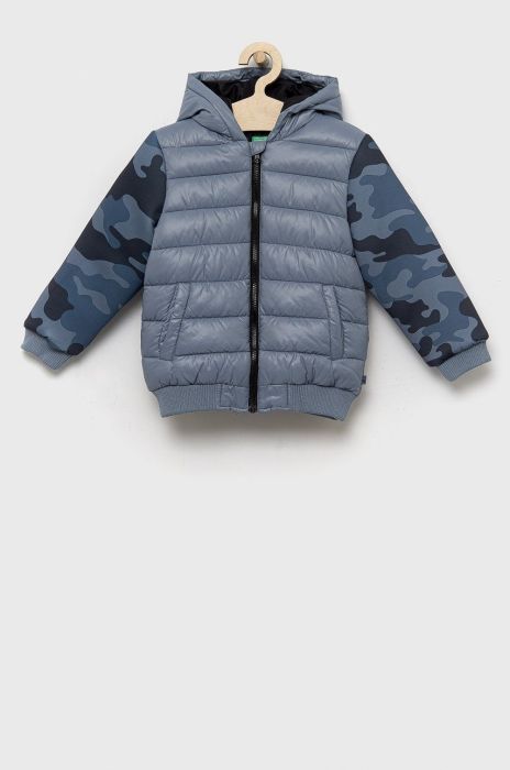 Дитяча куртка United Colors of Benetton колір блакитний (2646979) Дитяча куртка United Colors of Benetton колір блакитний (2646979)