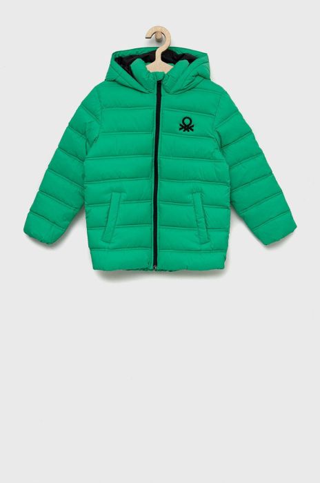 Дитяча куртка United Colors of Benetton колір зелений (2735975) Дитяча куртка United Colors of Benetton колір зелений (2735975)