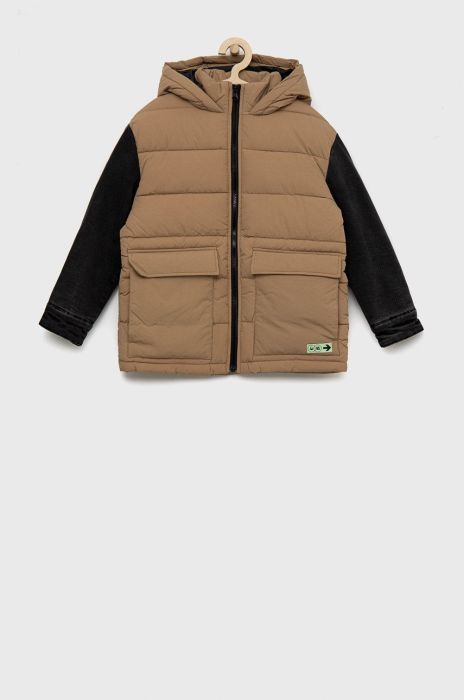 Дитяча куртка United Colors of Benetton колір коричневий (2680997)
