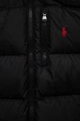Дитяча пухова куртка Polo Ralph Lauren колір чорний Дитяча пухова куртка Polo Ralph Lauren колір чорний