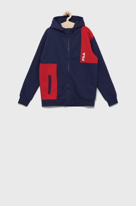 Дитяча кофта Fila колір синій візерунок Дитяча кофта Fila колір синій візерунок