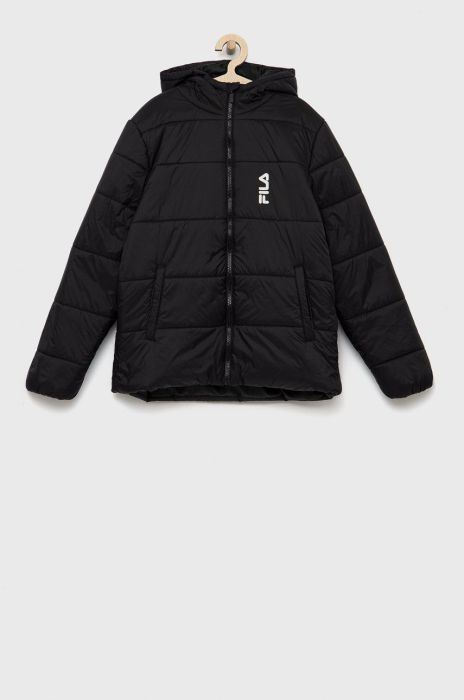 Дитяча куртка Fila колір чорний Дитяча куртка Fila колір чорний