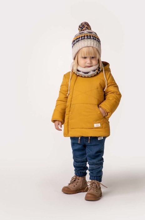 Куртка для немовлят Coccodrillo колір жовтий Куртка для немовлят Coccodrillo колір жовтий