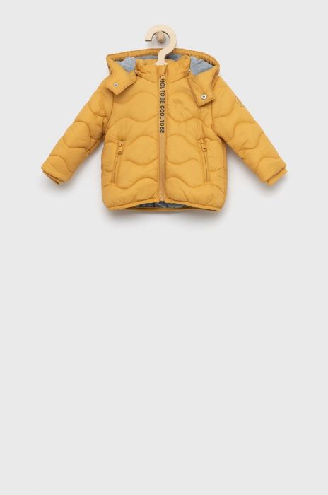 Куртка для немовлят Birba&Trybeyond колір жовтий Куртка для немовлят Birba&Trybeyond колір жовтий
