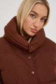 Пухова куртка Noisy May жіноча колір коричневий перехідна