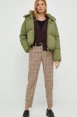 Пухова куртка Tommy Hilfiger жіноча колір зелений зимова Пухова куртка Tommy Hilfiger жіноча колір зелений зимова