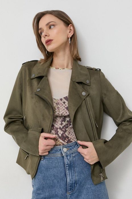 Куртка Guess жіноча колір зелений перехідна (2878615) Куртка Guess жіноча колір зелений перехідна (2878615)