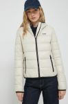 Куртка HUGO жіноча колір бежевий перехідна Куртка HUGO жіноча колір бежевий перехідна