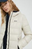 Куртка HUGO жіноча колір бежевий перехідна Куртка HUGO жіноча колір бежевий перехідна