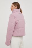 Куртка Reebok жіноча колір рожевий зимова