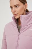 Куртка Reebok жіноча колір рожевий зимова