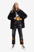 Куртка Desigual жіноча колір чорний зимова (2672334)