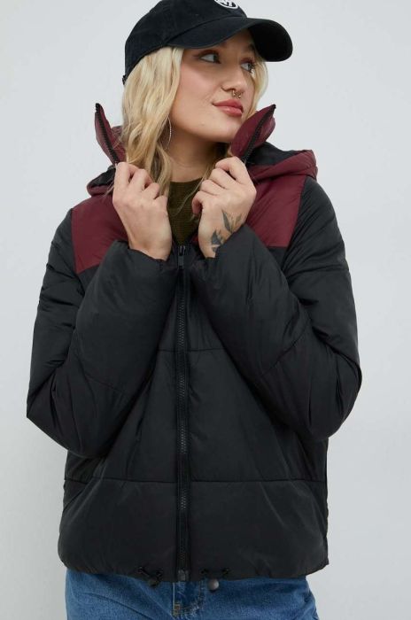 Куртка Noisy May ales жіноча колір чорний зимова