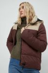 Куртка Noisy May ales жіноча колір коричневий зимова Куртка Noisy May ales жіноча колір коричневий зимова