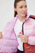 Спортивна пухова куртка adidas TERREX Utilitas колір рожевий