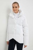 Пухова куртка adidas Performance жіноча колір білий зимова Пухова куртка adidas Performance жіноча колір білий зимова