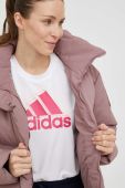 Пухова куртка adidas Performance жіноча колір рожевий зимова Пухова куртка adidas Performance жіноча колір рожевий зимова