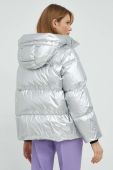 Пухова куртка Weekend Max Mara жіноча колір срібний зимова Пухова куртка Weekend Max Mara жіноча колір срібний зимова