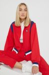 Куртка Fila жіноча колір червоний перехідна oversize Куртка Fila жіноча колір червоний перехідна oversize