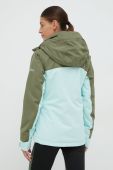 Roxy Куртка Free Jet Block колір зелений Roxy Куртка Free Jet Block колір зелений