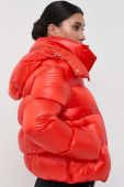 Пухова куртка Patrizia Pepe жіноча колір помаранчевий зимова Пухова куртка Patrizia Pepe жіноча колір помаранчевий зимова