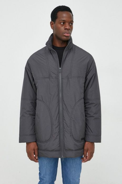 Куртка Trussardi колір сірий перехідна Куртка Trussardi колір сірий перехідна