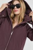 Куртка Trussardi жіноча колір бордовий зимова oversize Куртка Trussardi жіноча колір бордовий зимова oversize
