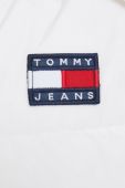 Пухова куртка Tommy Jeans жіноча колір білий Пухова куртка Tommy Jeans жіноча колір білий