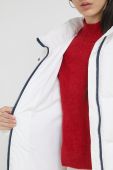 Пухова куртка Tommy Jeans жіноча колір білий Пухова куртка Tommy Jeans жіноча колір білий