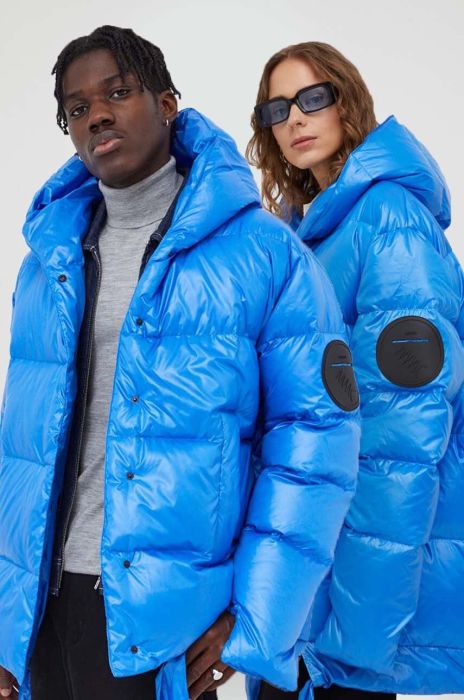 Пухова куртка MMC STUDIO Jesso жіноча зимова oversize колір блакитний Пухова куртка MMC STUDIO Jesso жіноча зимова oversize колір блакитний