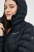 Пухова куртка Peak Performance жіноча колір синій зимова