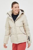 Пухова куртка Rossignol жіноча колір бежевий зимова Пухова куртка Rossignol жіноча колір бежевий зимова