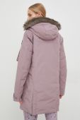 Пухова куртка Burton Saxton жіноча колір фіолетовий Пухова куртка Burton Saxton жіноча колір фіолетовий