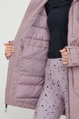 Пухова куртка Burton Saxton жіноча колір фіолетовий Пухова куртка Burton Saxton жіноча колір фіолетовий