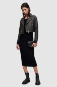 Шкіряна куртка AllSaints жіноча колір чорний перехідна (2711527) Шкіряна куртка AllSaints жіноча колір чорний перехідна (2711527)