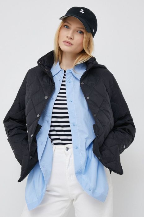 Пухова куртка Tiffi жіноча колір чорний перехідна (2775121)