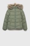 Дитяча пухова куртка Tommy Hilfiger колір зелений (2574633) Дитяча пухова куртка Tommy Hilfiger колір зелений (2574633)
