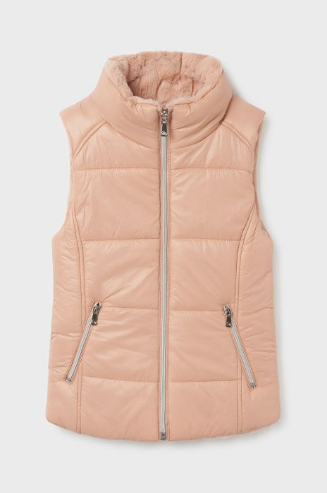 Дитяча двостороння безрукавка Mayoral колір рожевий Дитяча двостороння безрукавка Mayoral колір рожевий