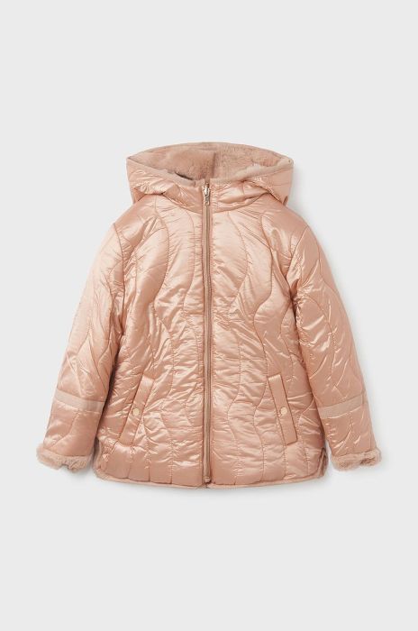 Дитяча двостороння куртка Mayoral колір рожевий (2613084) Дитяча двостороння куртка Mayoral колір рожевий (2613084)