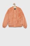 Дитяча куртка-бомбер Guess колір помаранчевий Дитяча куртка-бомбер Guess колір помаранчевий