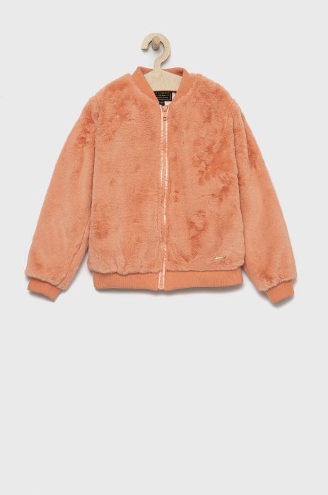 Дитяча куртка-бомбер Guess колір помаранчевий Дитяча куртка-бомбер Guess колір помаранчевий