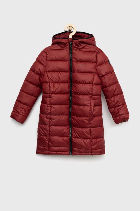 Дитяча куртка Pepe Jeans Aisley колір бордовий Дитяча куртка Pepe Jeans Aisley колір бордовий